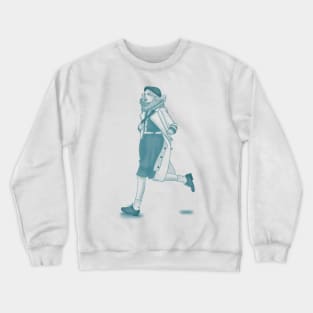 A Girl Is In Hurry Crewneck Sweatshirt